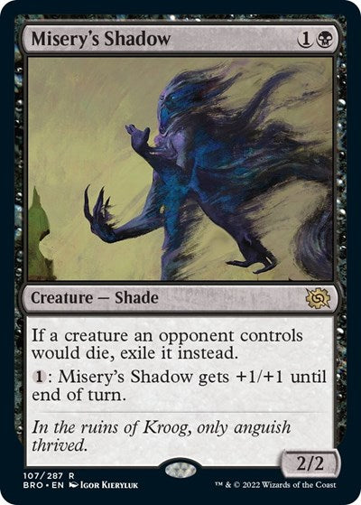 Misery's Shadow (The Brothers' War) Light Play Foil