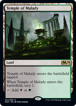 Temple of Malady (Magic 2020 Core Set) Light Play