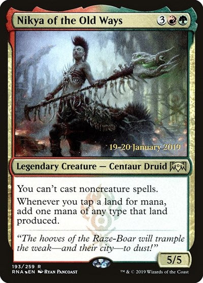 Nikya of the Old Ways (Promos: Prerelease Cards) Near Mint Foil