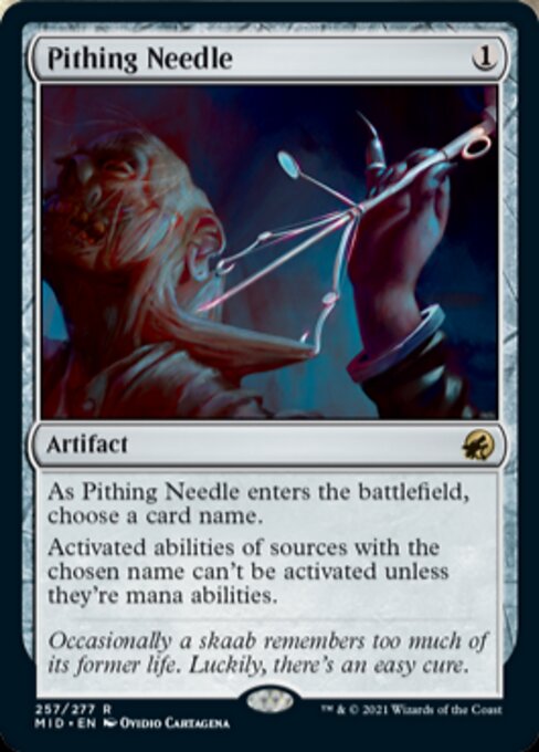 Pithing Needle (Innistrad: Midnight Hunt) Light Play Foil