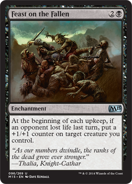 Feast on the Fallen (Magic 2015 Core Set) Light Play