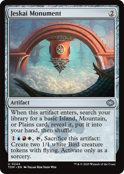 Jeskai Monument (Tarkir: Dragonstorm) Light Play