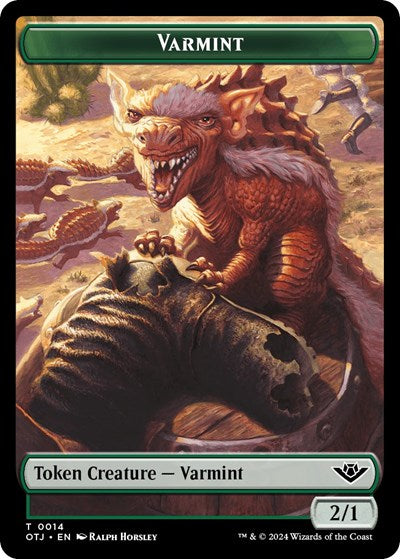 Varmint Token (Outlaws of Thunder Junction) Light Play