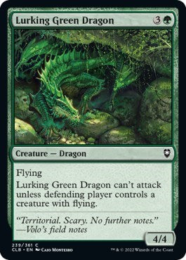 Lurking Green Dragon (Commander Legends: Battle for Baldur's Gate) Light Play
