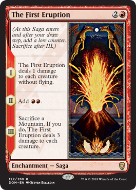 The First Eruption (Dominaria) Light Play