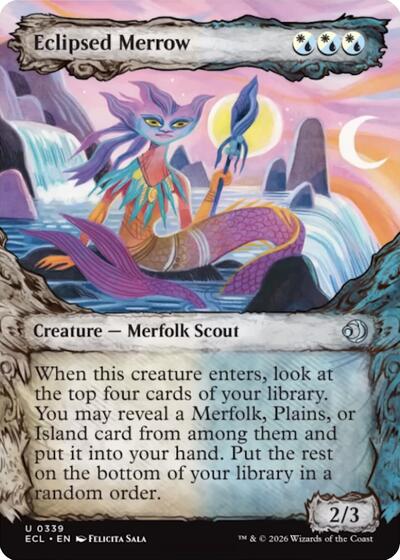 Eclipsed Merrow (Showcase) (Lorwyn Eclipsed) Light Play