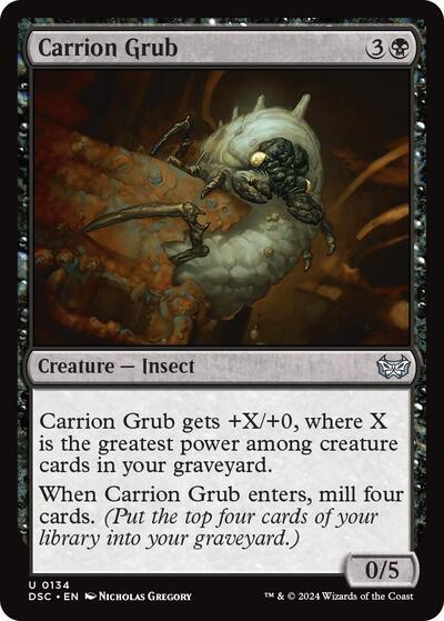 Carrion Grub (Commander: Duskmourn: House of Horror) Light Play