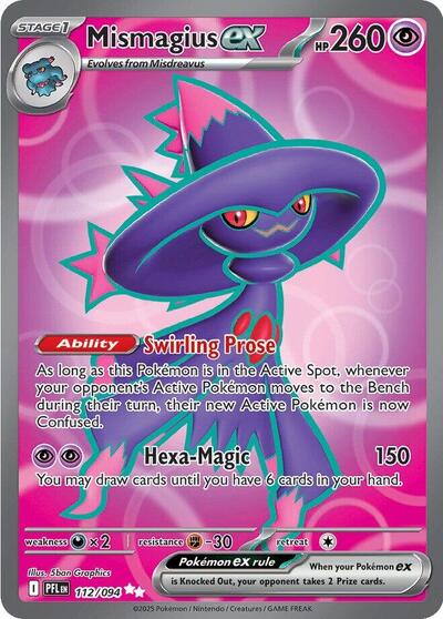 Mismagius ex - 112 (ME02: Phantasmal Flames) Light Play Holofoil