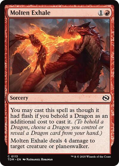 Molten Exhale (Tarkir: Dragonstorm) Light Play