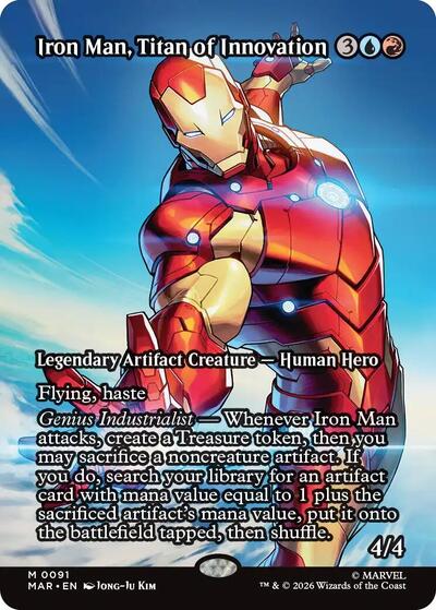 Iron Man, Titan of Innovation (Borderless) (Marvel Eternal-Legal) Light Play