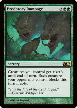 Predatory Rampage (Magic 2013 Core Set) Medium Play