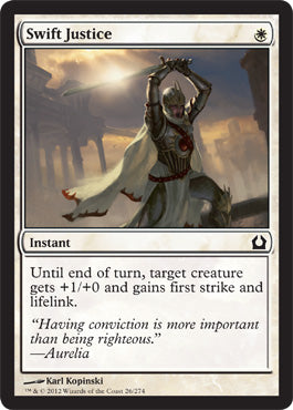Swift Justice (Return to Ravnica) Light Play