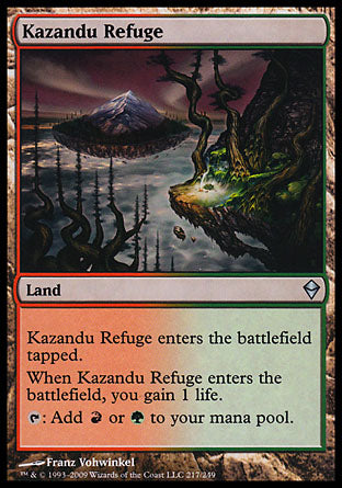 Kazandu Refuge (Zendikar) Light Play