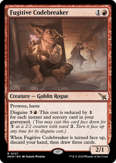 Fugitive Codebreaker (Murders at Karlov Manor) Light Play Foil