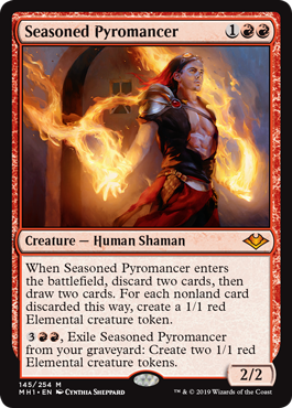 Seasoned Pyromancer (Modern Horizons) Light Play