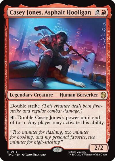 Casey Jones, Asphalt Hooligan (Commander: Teenage Mutant Ninja Turtles) Light Play