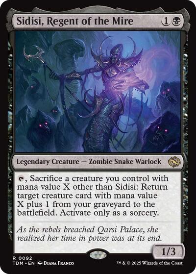 Sidisi, Regent of the Mire (Tarkir: Dragonstorm) Light Play Foil