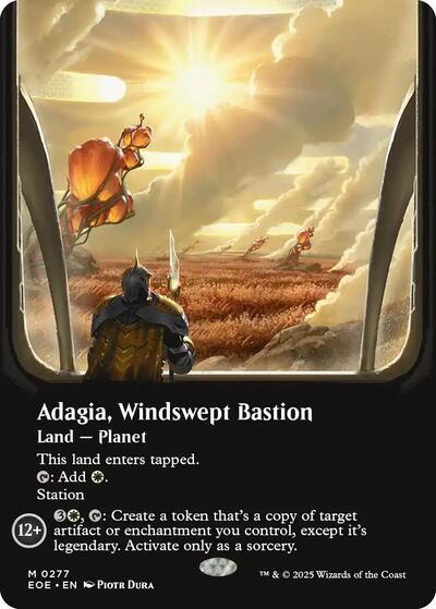 Adagia, Windswept Bastion (Borderless) (Edge of Eternities) Light Play Foil