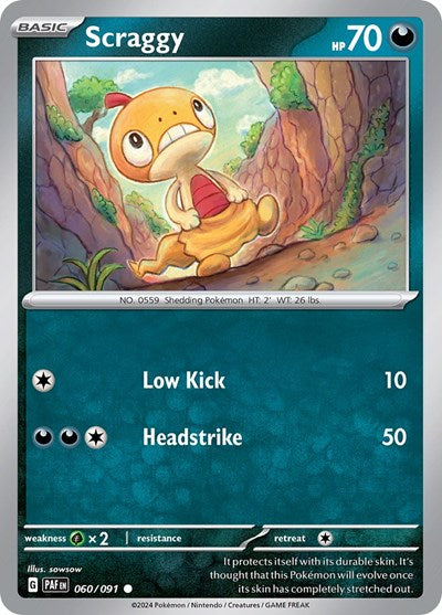 Scraggy (SV: Paldean Fates) Light Play