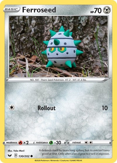 Ferroseed (SWSH01: Sword & Shield Base Set) Light Play