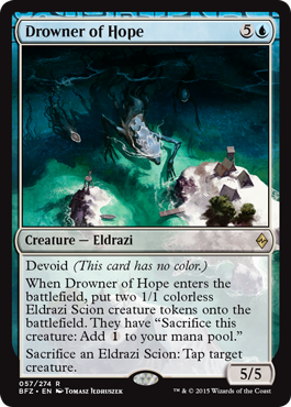 Drowner of Hope (Battle for Zendikar) Heavy Play