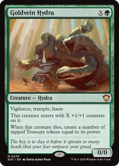 Goldvein Hydra (Commander: Secrets of Strixhaven) Light Play