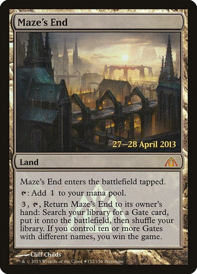 Maze's End (Promos: Prerelease Cards) Medium Play Foil