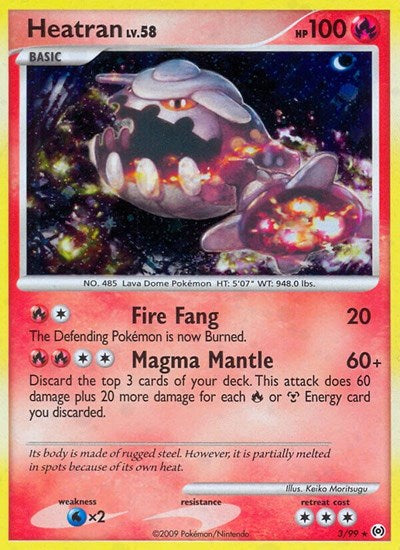 Heatran (Arceus) Damaged / Poor Holofoil