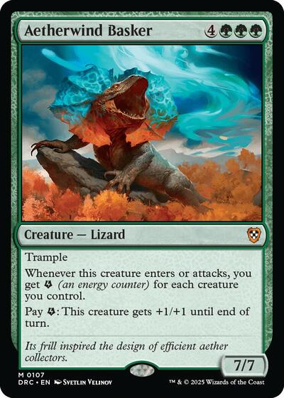 Aetherwind Basker (Commander: Aetherdrift) Medium Play