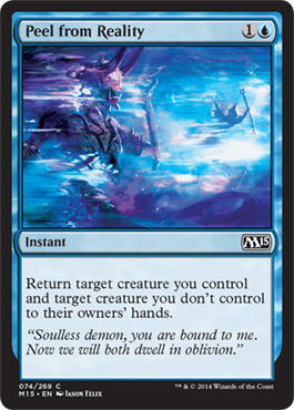 Peel from Reality (Magic 2015 Core Set) Light Play