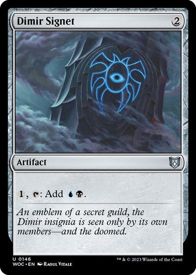 Dimir Signet (Commander: Wilds of Eldraine) Light Play