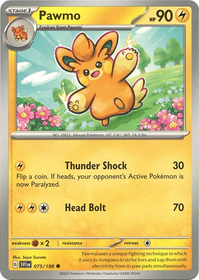 Pawmo (Scarlet and Violet: Base Set) Light Play Reverse Holofoil