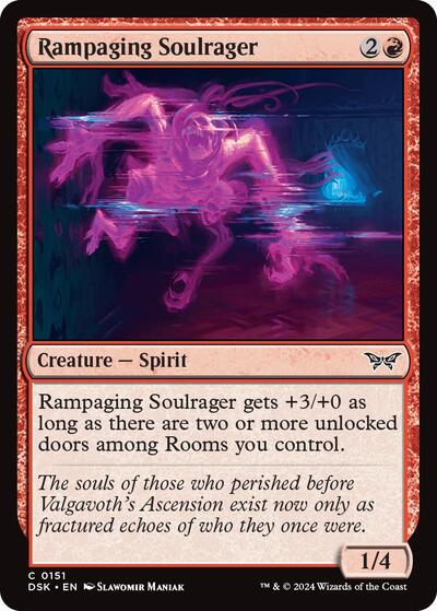 Rampaging Soulrager (Duskmourn: House of Horror) Light Play Foil