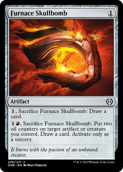 Furnace Skullbomb (Phyrexia: All Will Be One) Light Play Foil