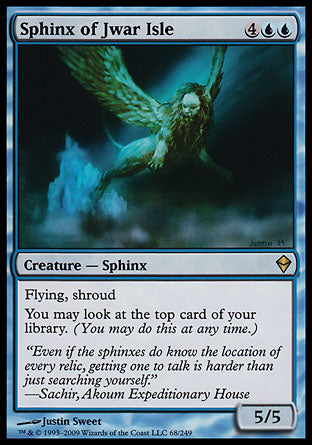 Sphinx of Jwar Isle (Zendikar) Medium Play