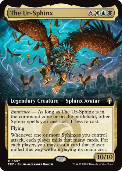 The Ur-Sphinx (Extended Art) (Commander: Reality Fracture) Light Play