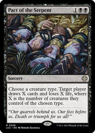 Pact of the Serpent (Commander: The Lost Caverns of Ixalan) Light Play