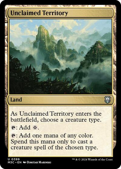 Unclaimed Territory (Commander: Modern Horizons 3) Light Play