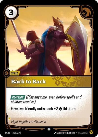 Back to Back (Origins) Light Play