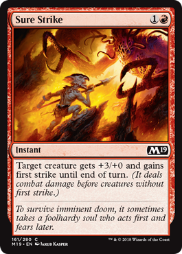 Sure Strike (Magic 2019 Core Set) Light Play