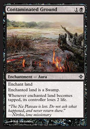 Contaminated Ground (Rise of the Eldrazi) Light Play