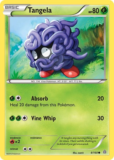 Tangela (XY - Primal Clash) Damaged / Poor