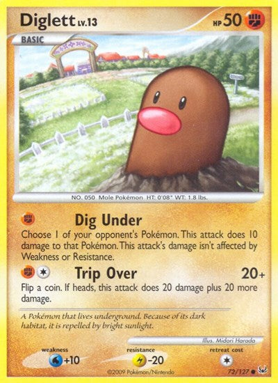 Diglett (Platinum) Light Play