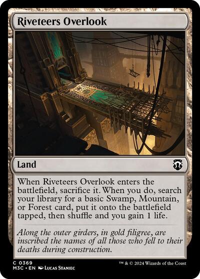 Riveteers Overlook (Commander: Modern Horizons 3) Light Play