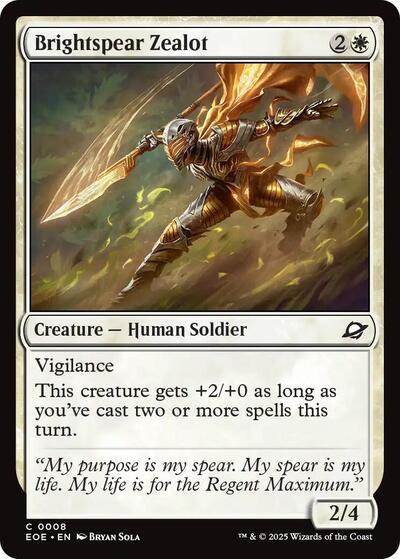 Brightspear Zealot (Edge of Eternities) Light Play