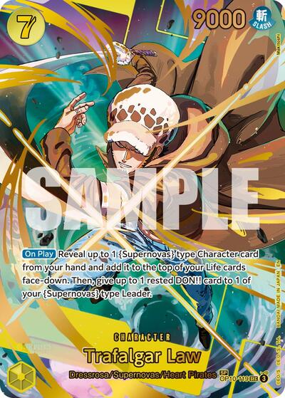 Trafalgar Law OP10-119 (SP) (Premium Booster -The Best- Vol. 2) Near Mint Foil