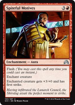 Spiteful Motives (Shadows Over Innistrad) Light Play