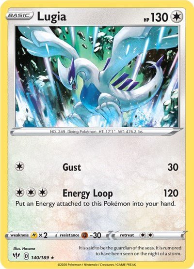 Lugia (SWSH03: Darkness Ablaze) Light Play