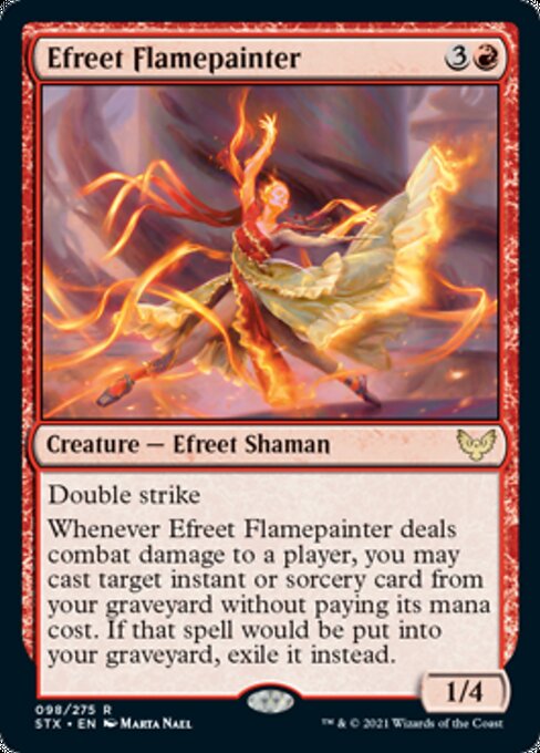 Efreet Flamepainter (Strixhaven) Medium Play