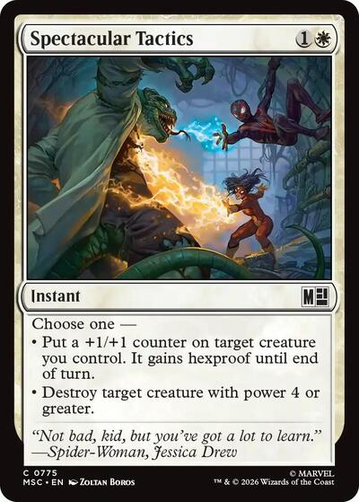 Spectacular Tactics (Commander: Marvel Super Heroes) Light Play